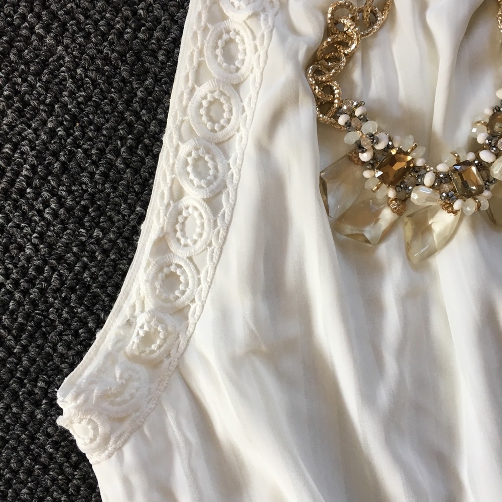 White mini dress